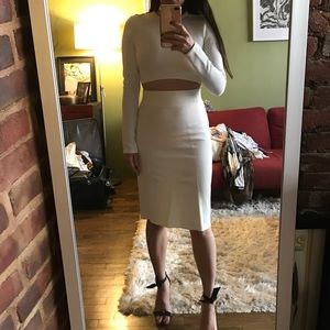 Zara two piece crop top/skirt set