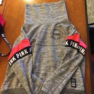 VS Pink Funnel Neck Sweatshirt