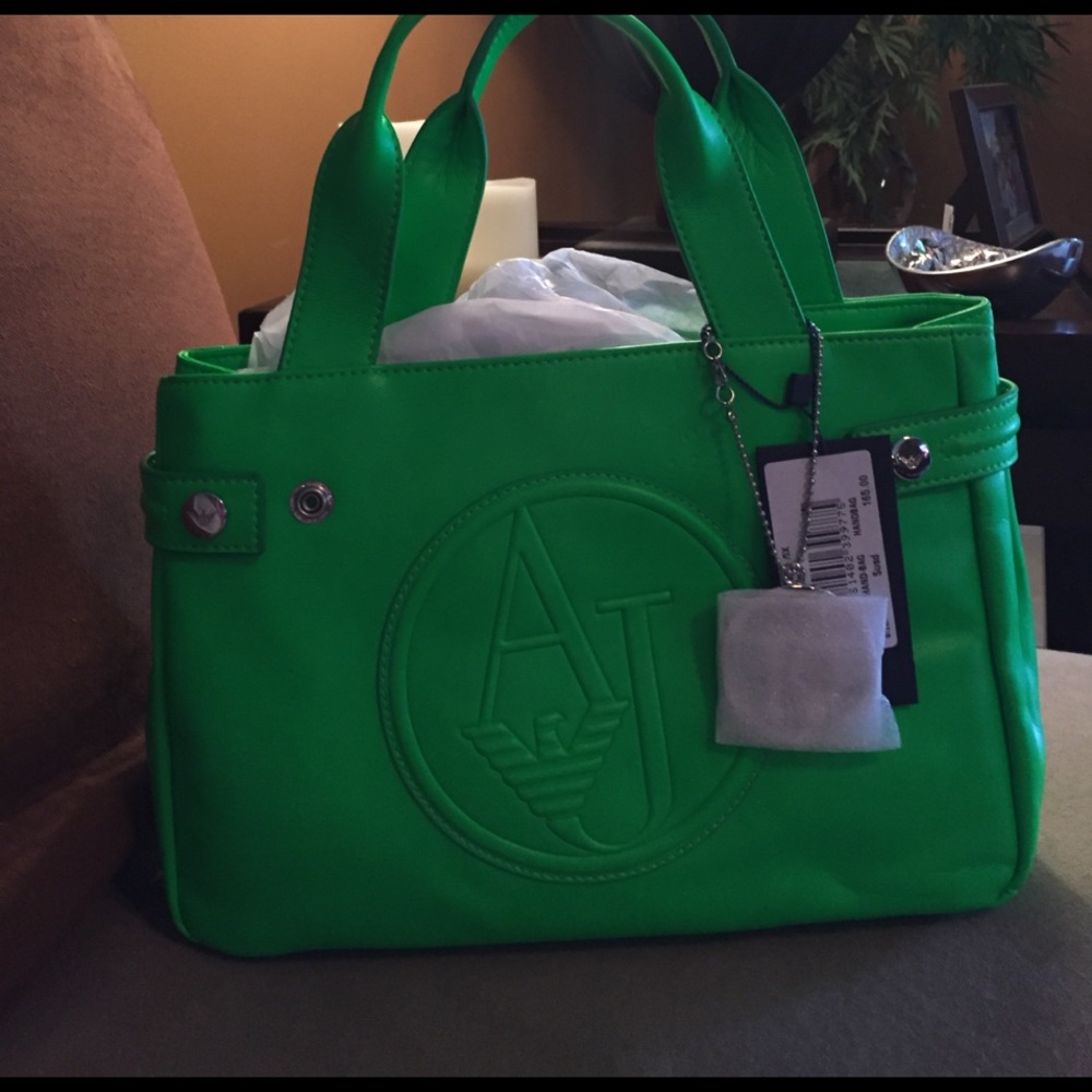 Fun green Armani Jeans handbag-Never used