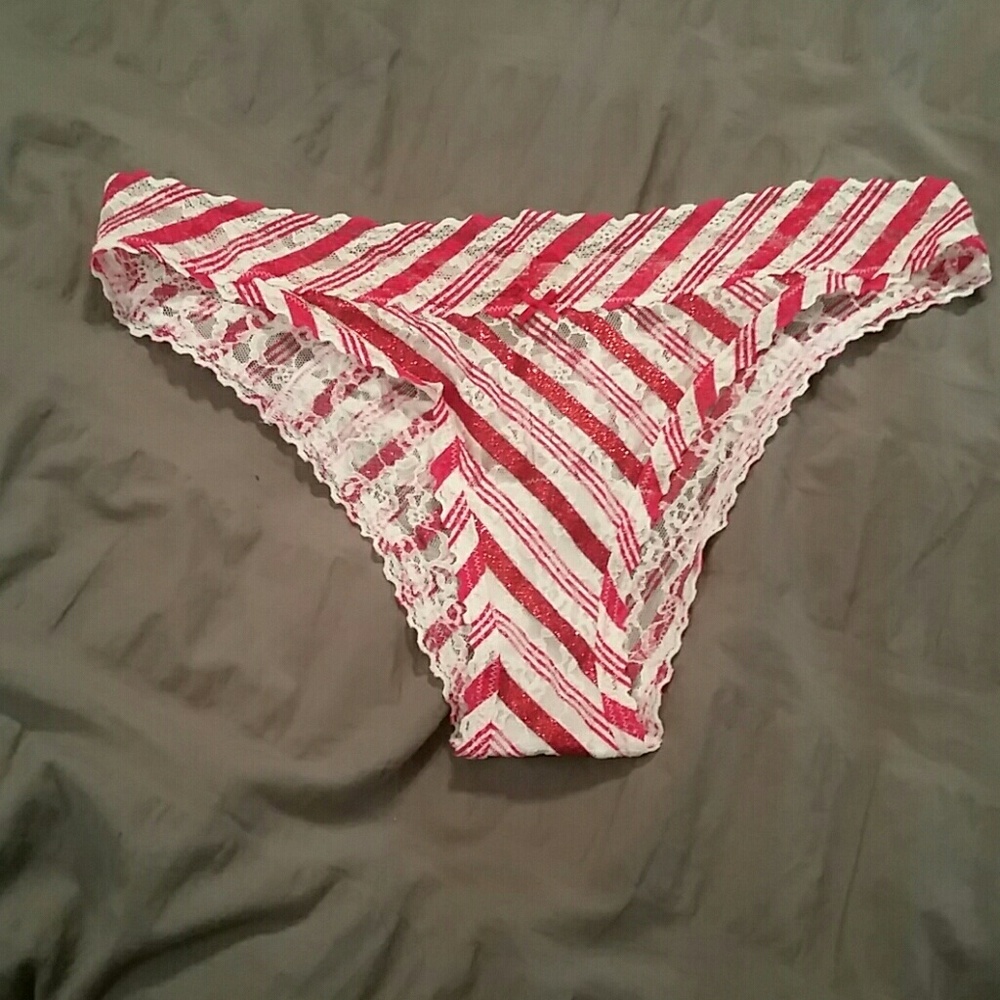Candy cane VS cheekini panties -NWOT