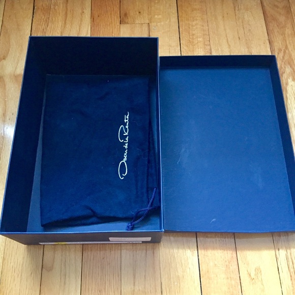 Oscar de la Renta- Elaphe/ Straw Open-Toe Heels ❤ - Picture 6 of 8