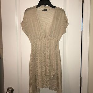 Deep V-neck swimsuit coverup