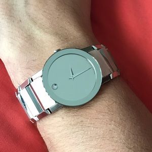 Men's Movado Swiss Sapphire Stainless Steel Watch