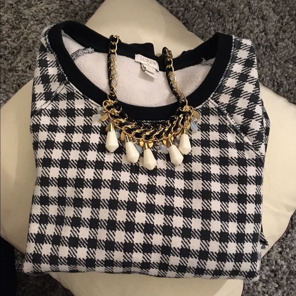 J. Crew Sweaters - JCrew black and white houndstooth sweater J. Crew Sweaters - JCrew black and white houndstooth sweater