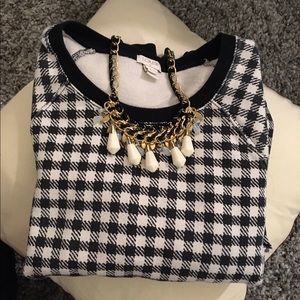 J. Crew Sweaters - JCrew black and white houndstooth sweater J. Crew Sweaters - JCrew black and white houndstooth sweater