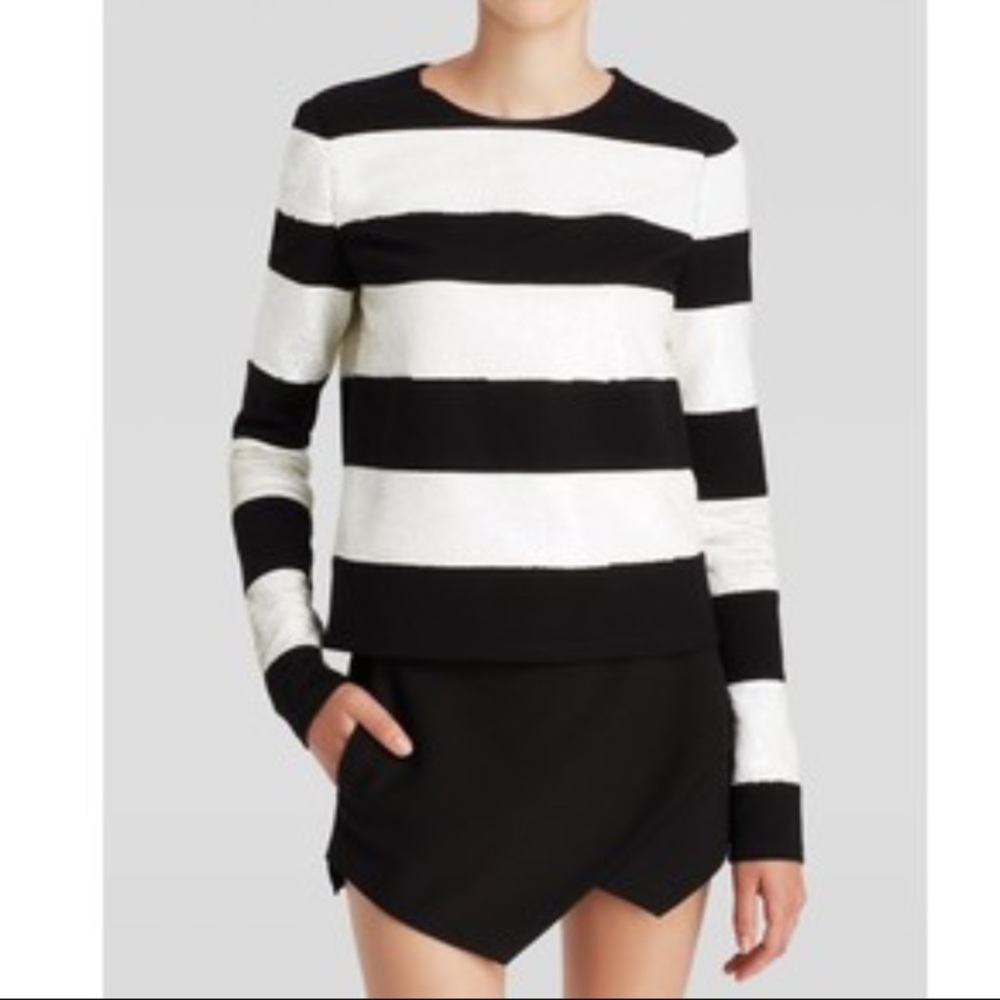 Rachel Zoe sequin stripped top - never used!