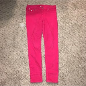 Pink True Religion Skinny Jeans size 29