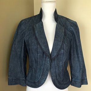 White House Black Market Denim Blazer