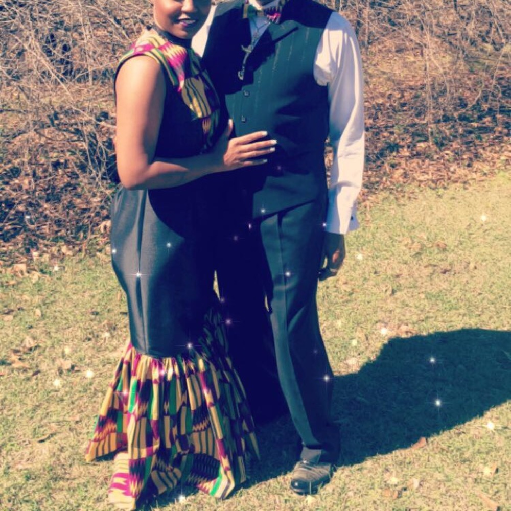 ONE OF A KIND African print tailor made dress