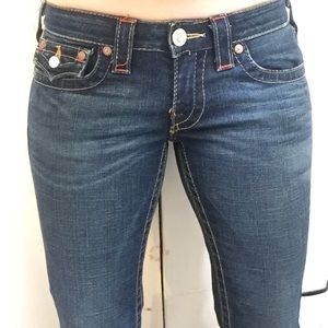True Religion Size 28 Jeans dark denim rinse