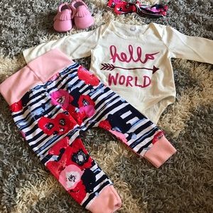 Newborn Hello World outfit