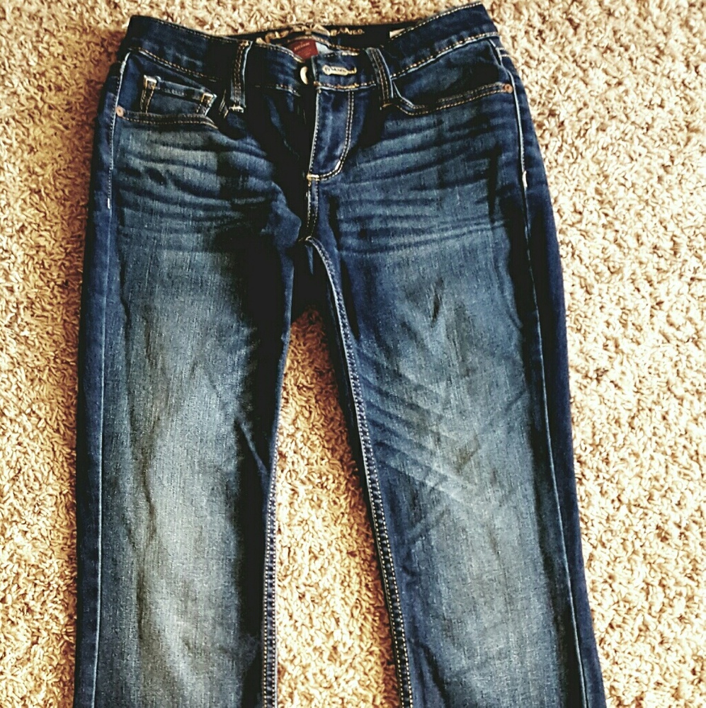 Arizona Faded Denim Boot Cut Jeans