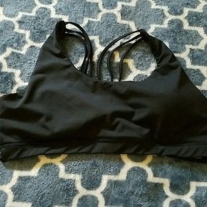 Strappy sports bra