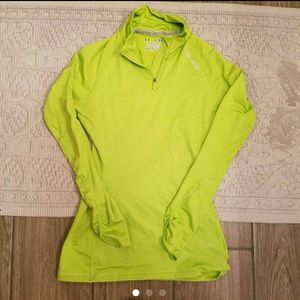 Under Armour lime green pullover xs