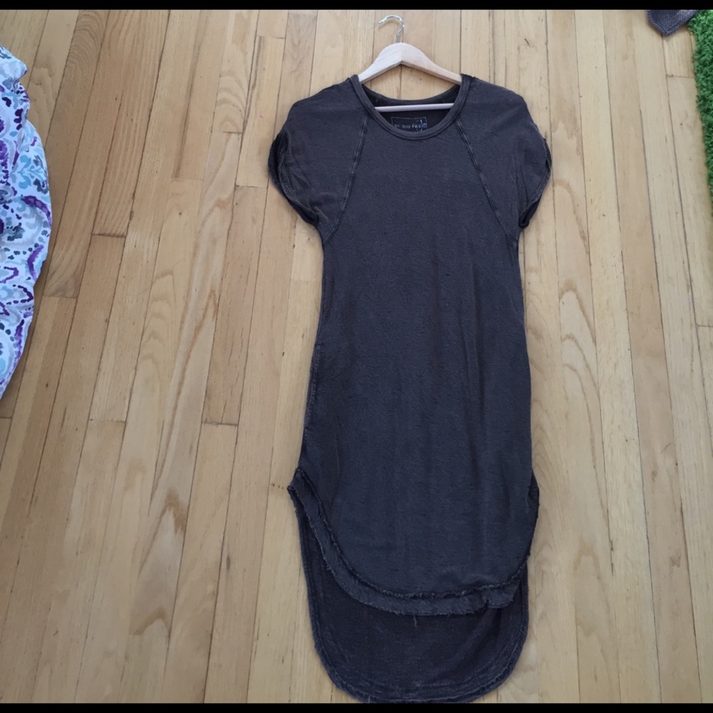 Free People Olive Green T-shirt Dress