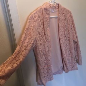 Lacey pink blazer