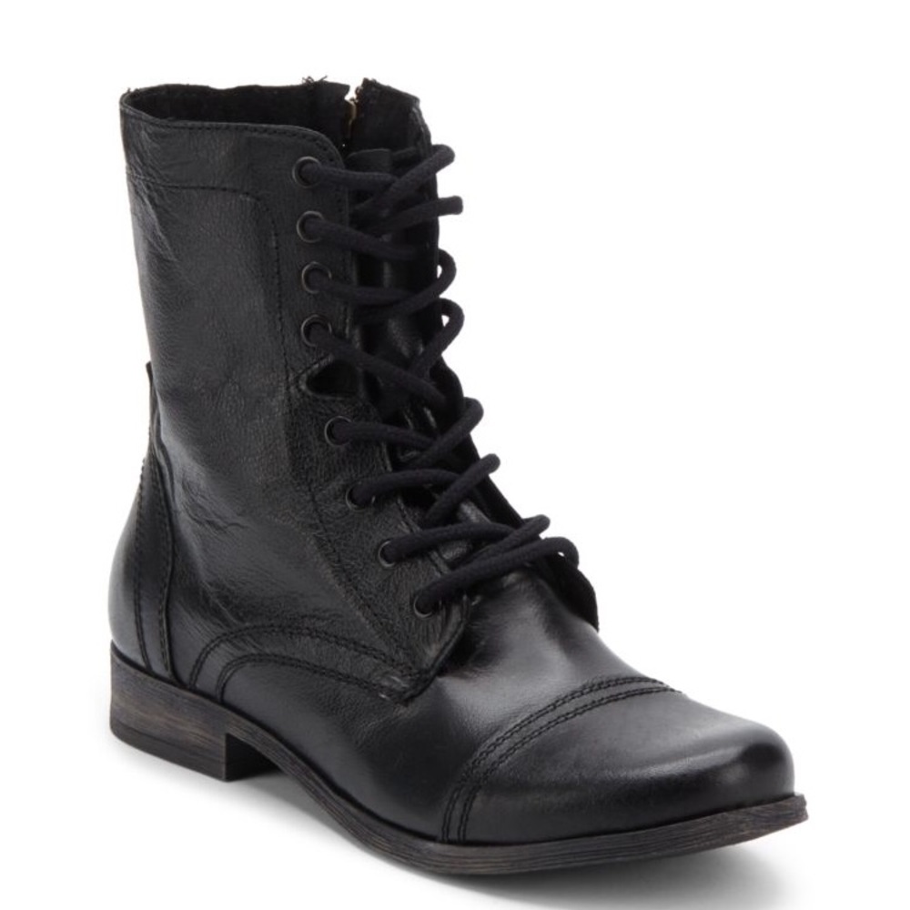 Steve Madden black Troopa boots