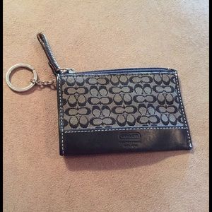 Coach keychain card holder