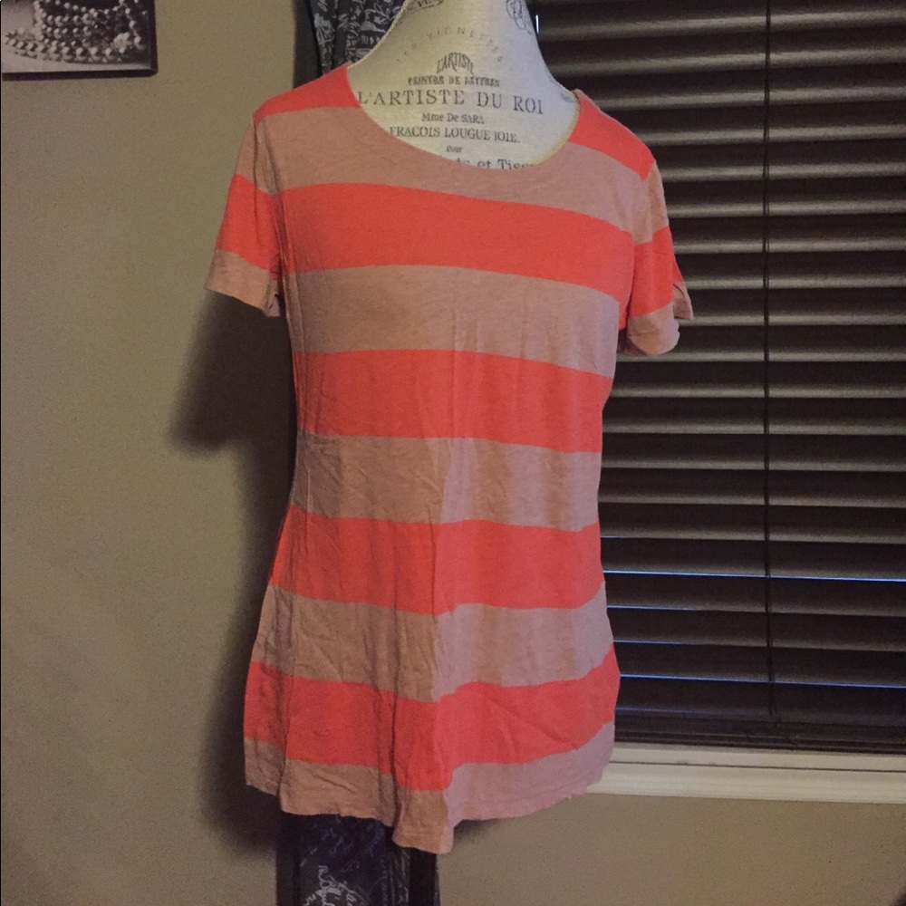 Gap Soft Cotton Striped Tee - Large