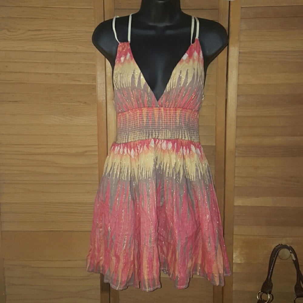 Free People Indian summer deep v dress