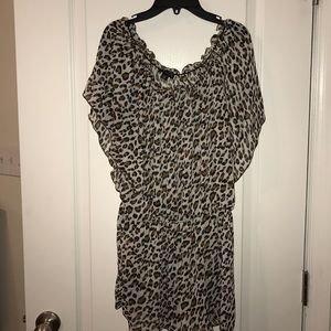 Leopard print coverup