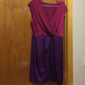Magenta and purple Vince Camuto dress