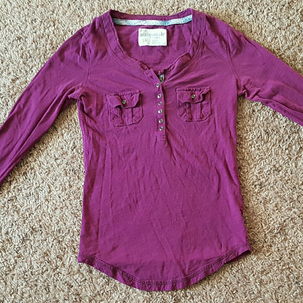 Aeropostale Long Sleeve Button Up Shirt