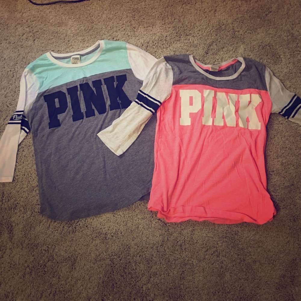 Victoria Secret Pink tops. Both size M