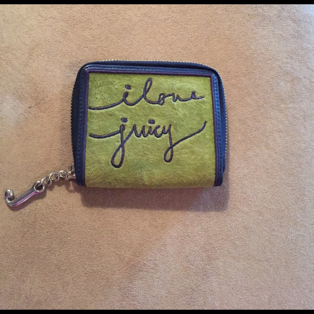 Juicy green velour wallet!