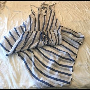 Blue/White Maxi Dress