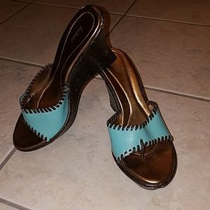 Turquoise wedges