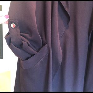 Draped Plum Open jacket H&M