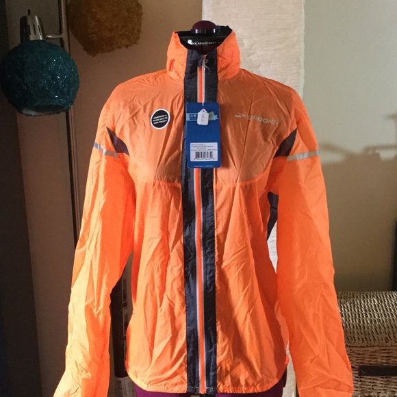 brooks jackets orange