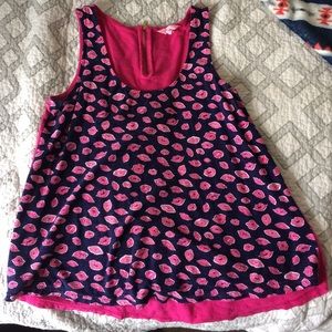 Lilly Pulitzer Lip Print tank top
