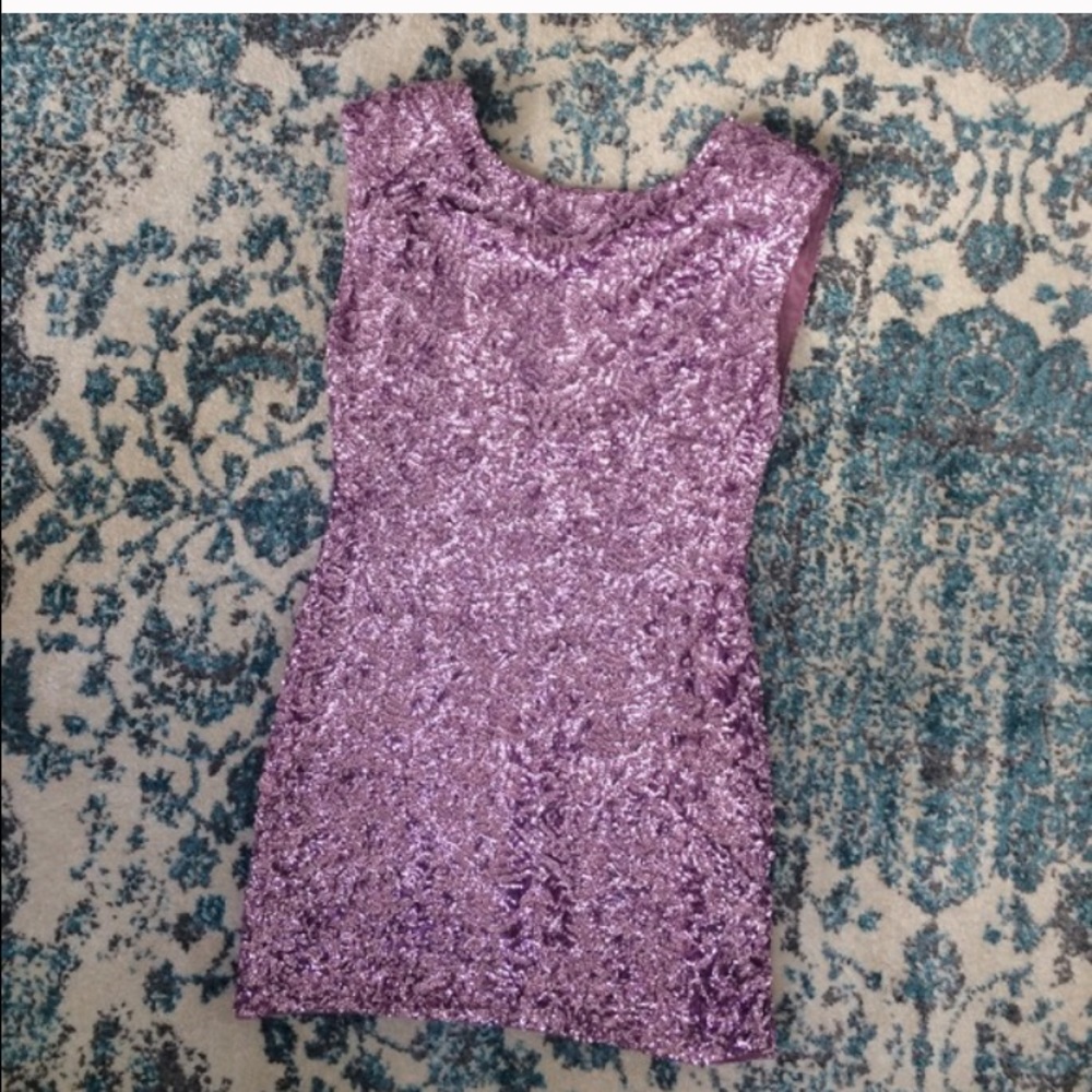 Alice & Olivia Pink sequin dress