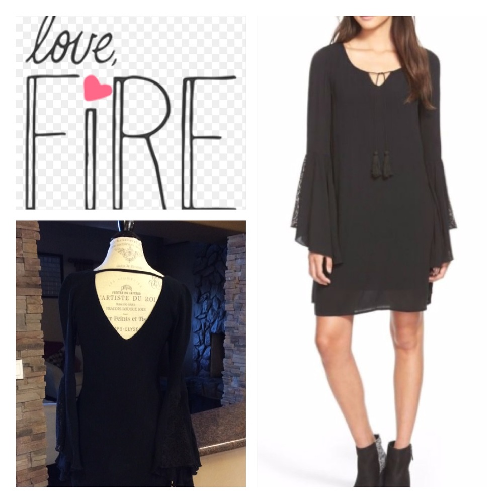 Love Fire Boho Shift Dress