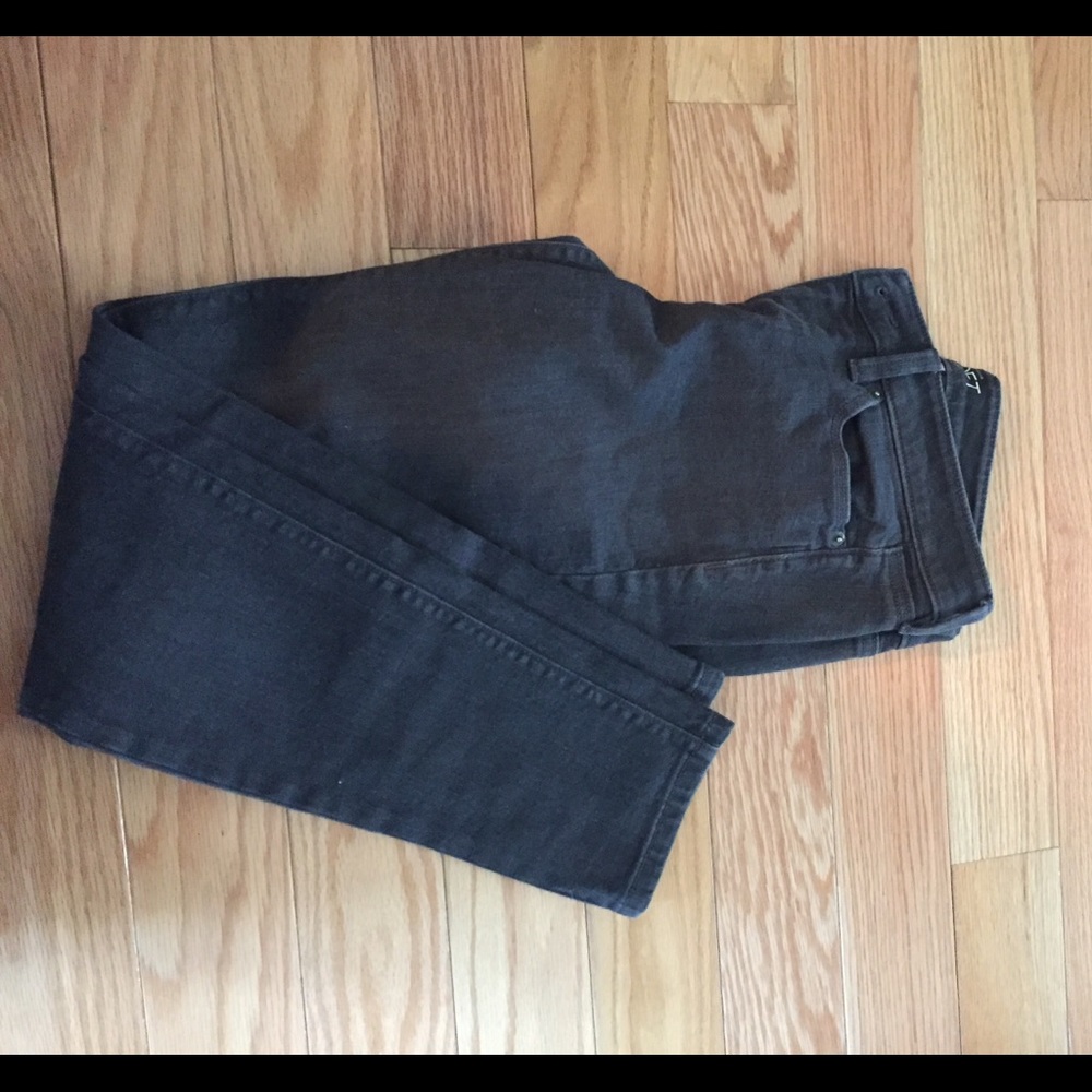 Ann Taylor Loft skinny jeans. Charcoal grey. 6P