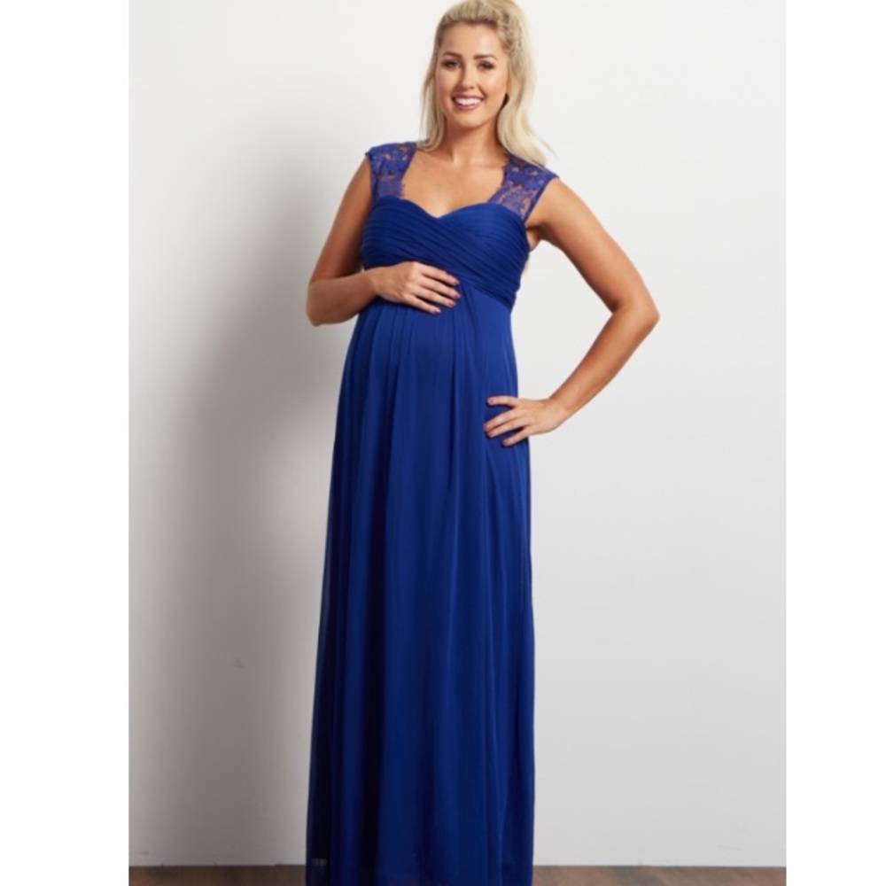 Pink blush maternity dress