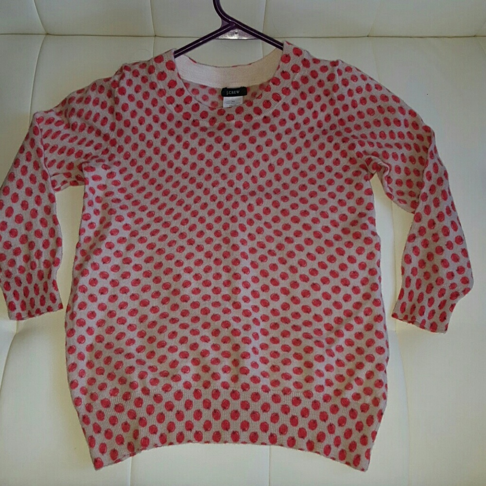 J Crew Cherry/Tomato Sweater