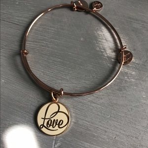Alex and ANI rose gold LOVE bracelet