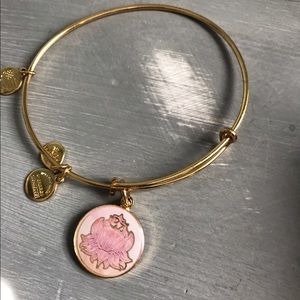 Alex and ANI gold Lotus bracelet