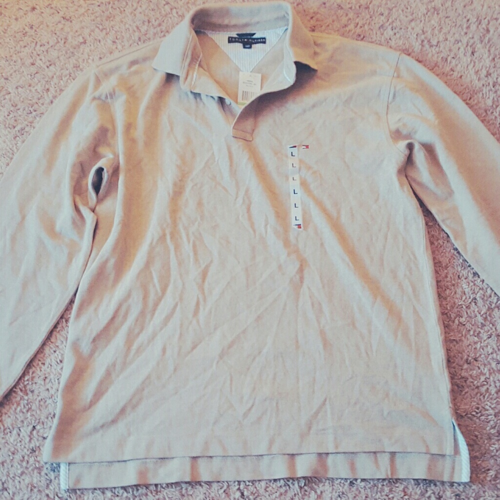 Tommy Hilfiger Cream Men's Polo Shirt