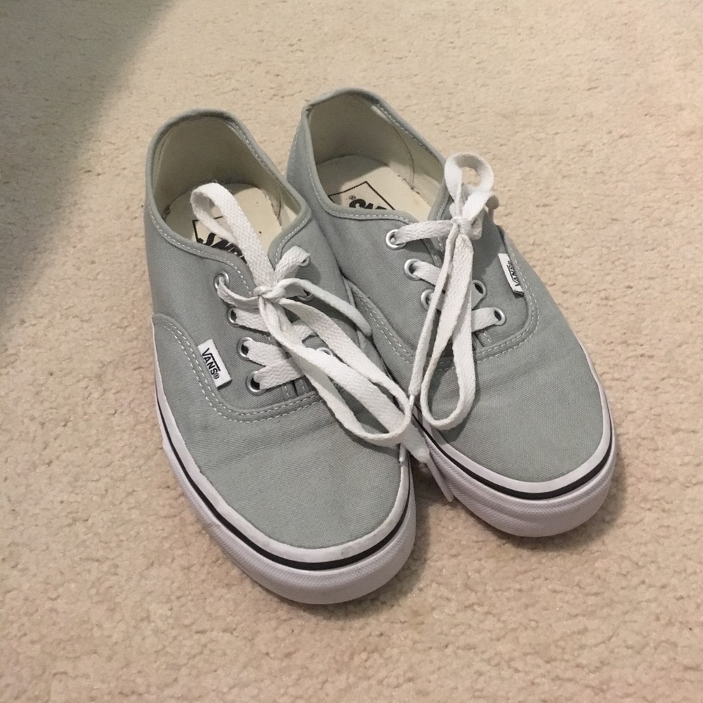 Light gray Vans sneakers