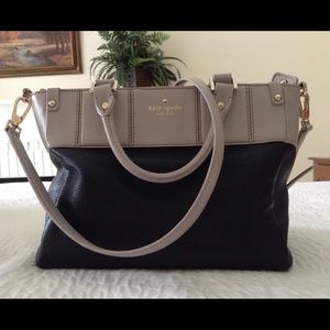 Kate Spade black and orchid  handbag