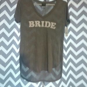 New with tags " bride" wedding shirt