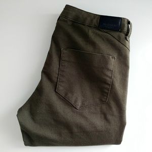 Zara Olive Green Skinny Jeans