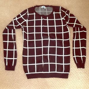 Old Navy windowpane sweater.