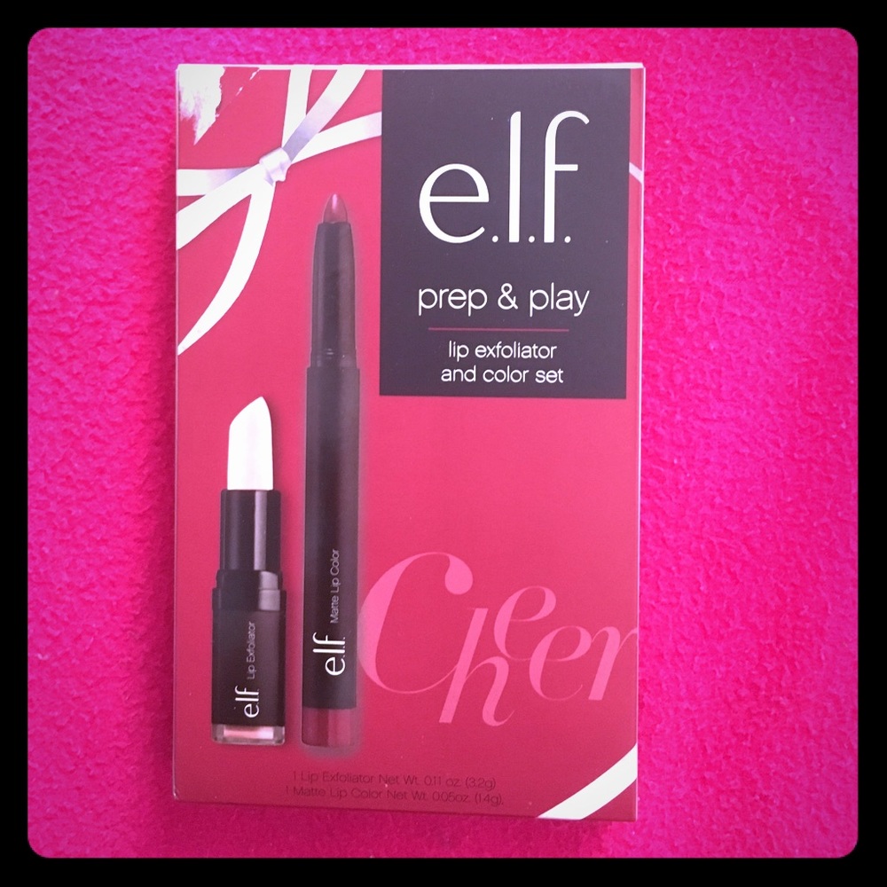 Brand New Elf Gift Set - lip exfoliator & color
