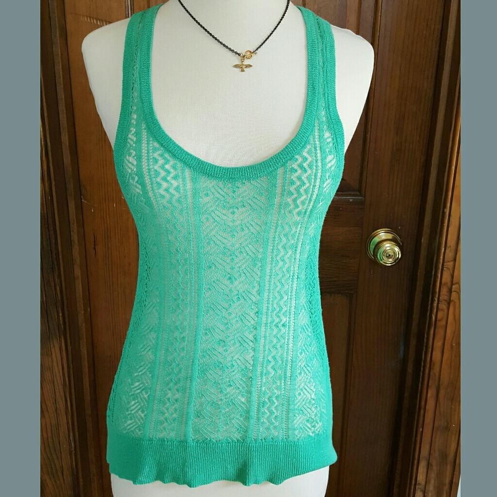 Delicate knit tank. Never worn. NWOT.
