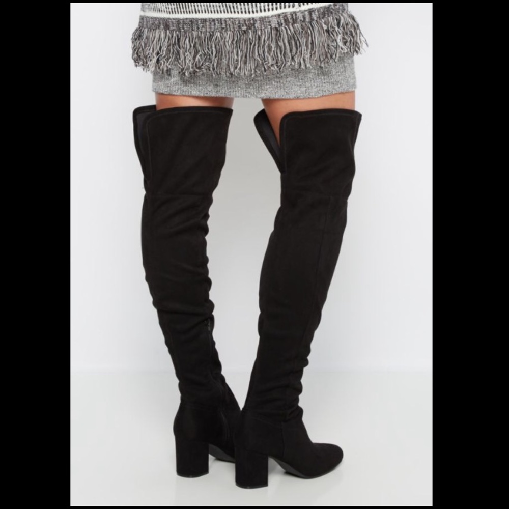 Over the Knee black boots rue21